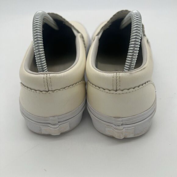 VANS Iridescent Pearl Leather Slip On Fashion Sneaker Women’s Size 9.5 - Picture 6 of 9